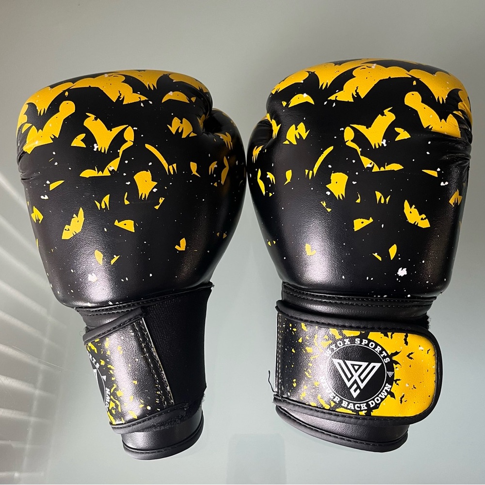 Black and Yellow Boxing Gloves